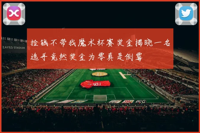 捡钱不带我魔术杯赛奖金揭晓一名选手竟然奖金为零真是倒霉